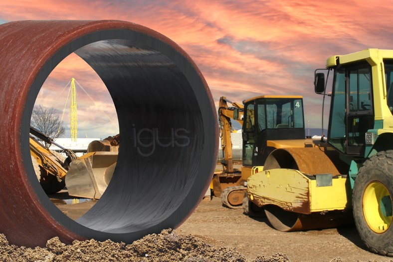 Wound tribo plain bearings from igus reduce wear in heavy-duty applications