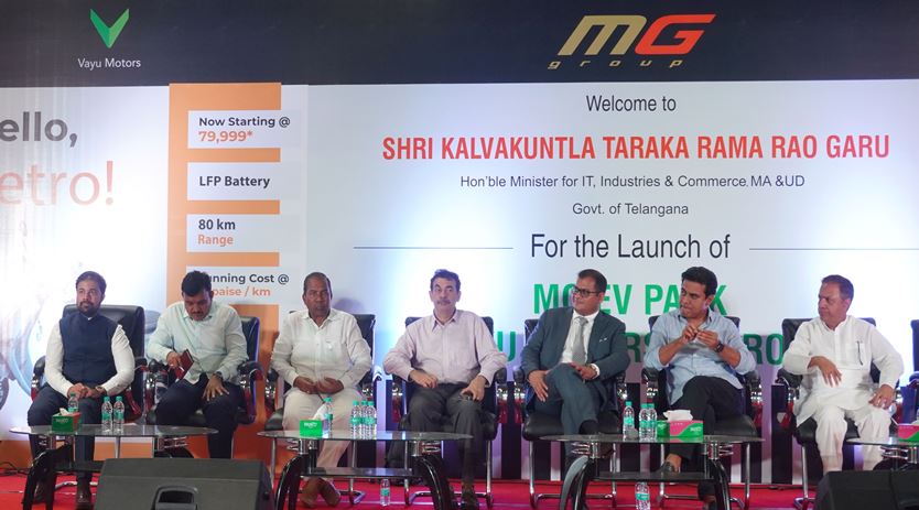 Telangana’s First plug-and-play EV Park and Two and Three Wheeler Electric Vehicles launched