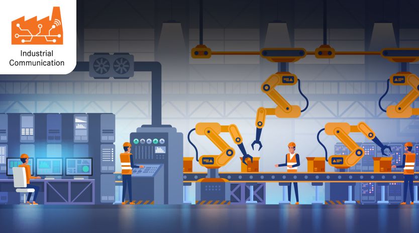 Industry 4.0 concept  intensify networking and  connectivity