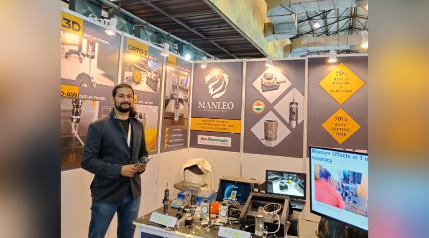 Manleo is Showcasing its widely accepted Make in India Tool Setters at IMTEX