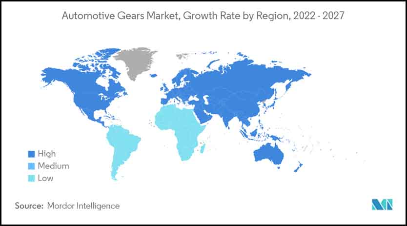 Growing trends in the automotive gears market forecast 5.5% CAGR till 2028