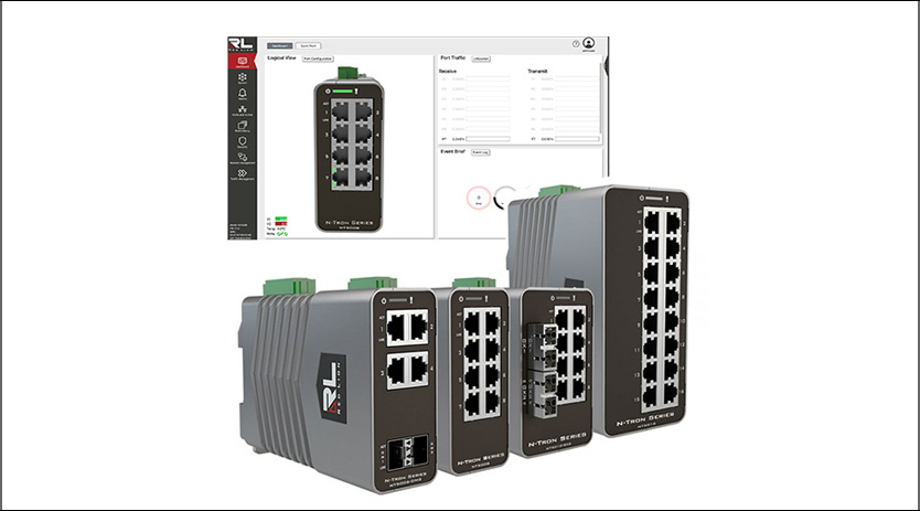 N-Tron series NT5000 Gigabit industrial switches improve network security and reliability