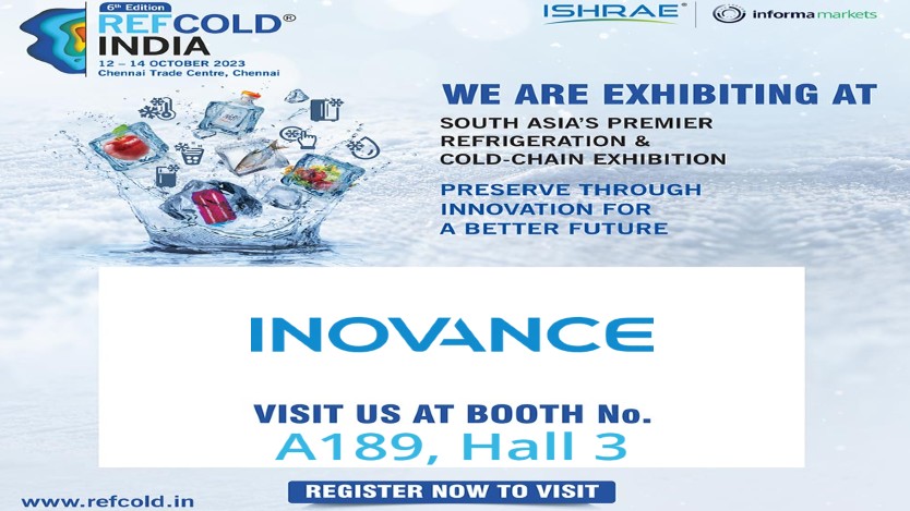 Inovance Technology India debuts at Refcold show with HVACR solutions